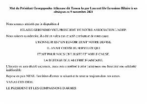 HOMMAGE A HILAIRE GERONIMO DIT NENE